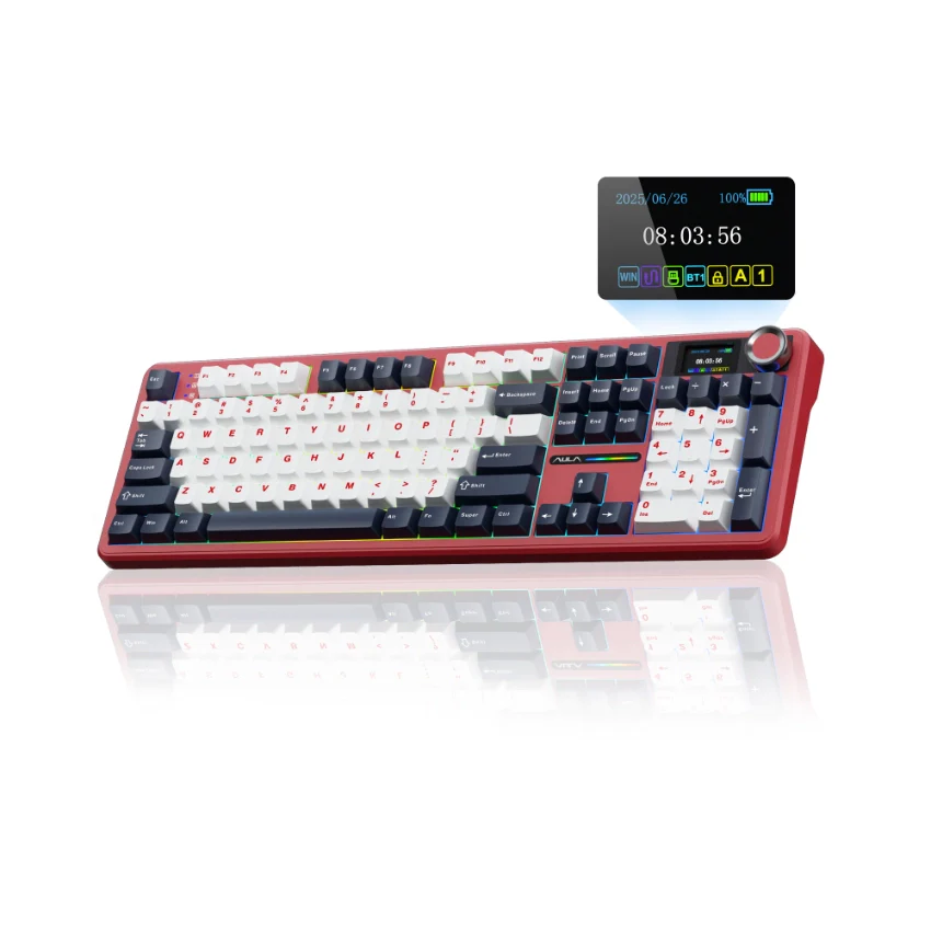 AULA F108 Pro Full Size vision Knob Keyboard - Image 20