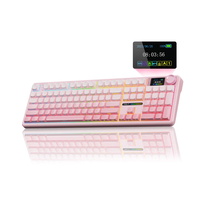 AULA F108 Pro Full Size vision Knob Keyboard - Image 47