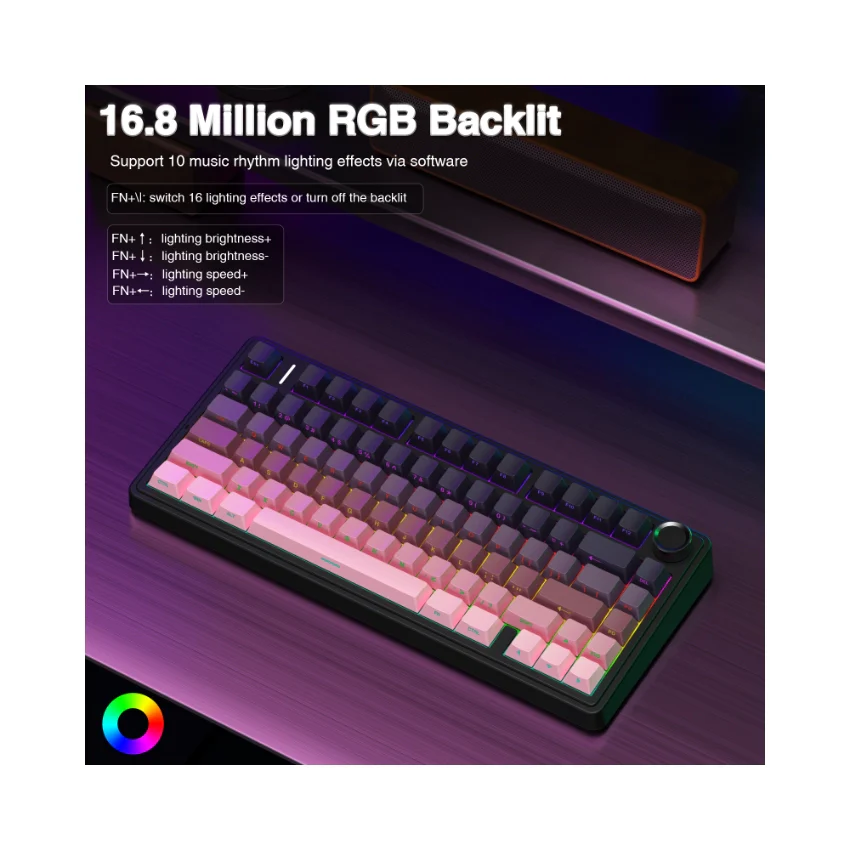 AULA F75 Pro Knob Side-Printed Mechanical Keyboard - Image 30