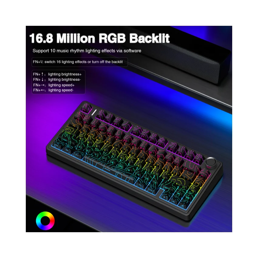 AULA F75 Pro Knob Side-Printed Mechanical Keyboard - Image 39