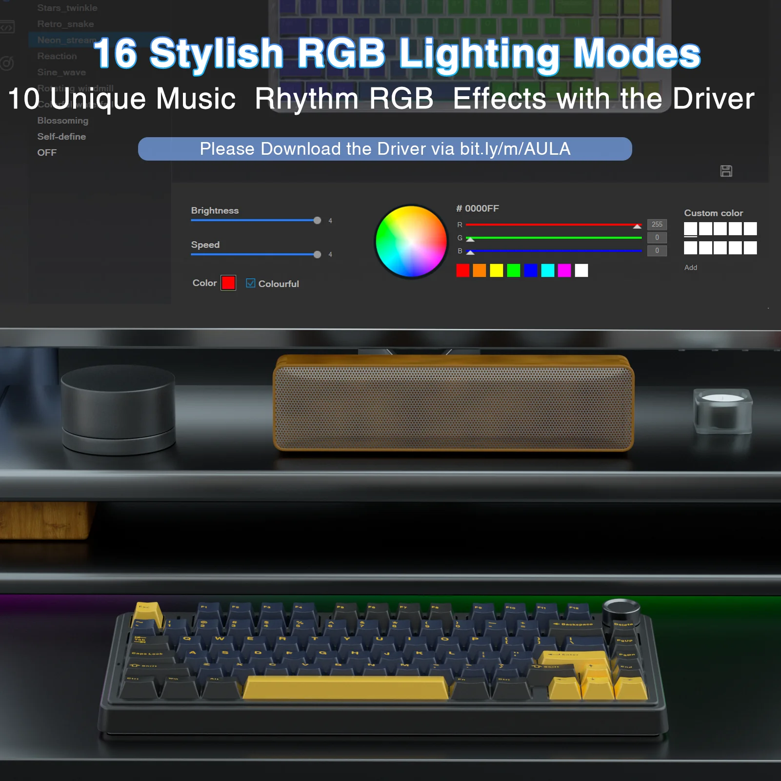 AULA F75 Pro Knob Side-Printed Mechanical Keyboard - Image 87