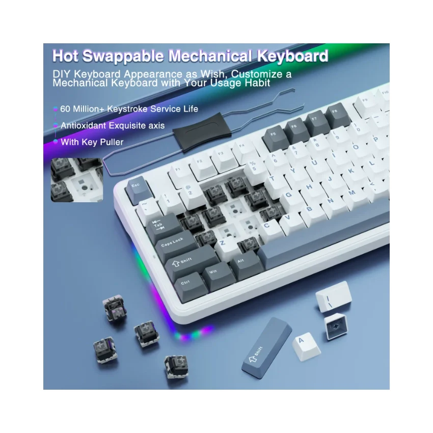 AULA F87 Mechanical Keyboard👉 Huge Clearance Sale - Image 14