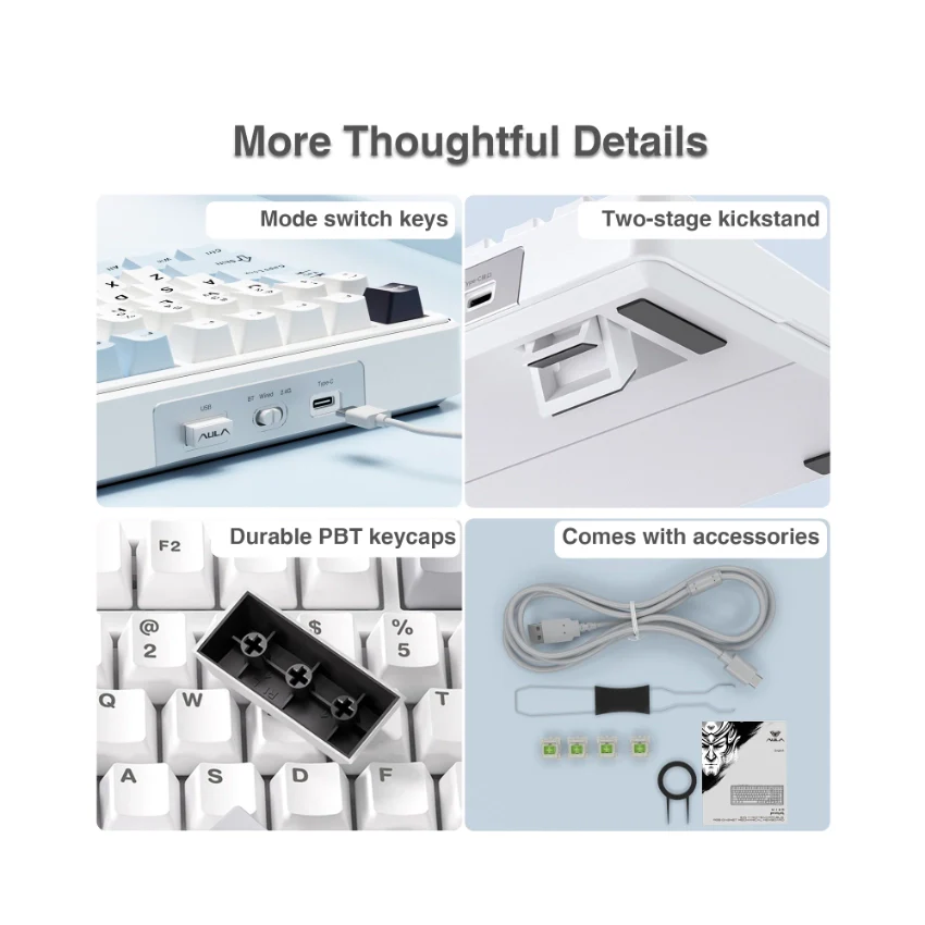 AULA F99 Tri-Mode Mechanical Keyboard👉 Huge Clearance Sale - Image 11