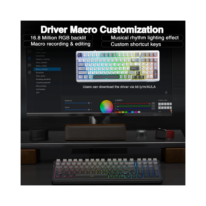 AULA F99 Tri-Mode Mechanical Keyboard👉 Huge Clearance Sale - Image 25