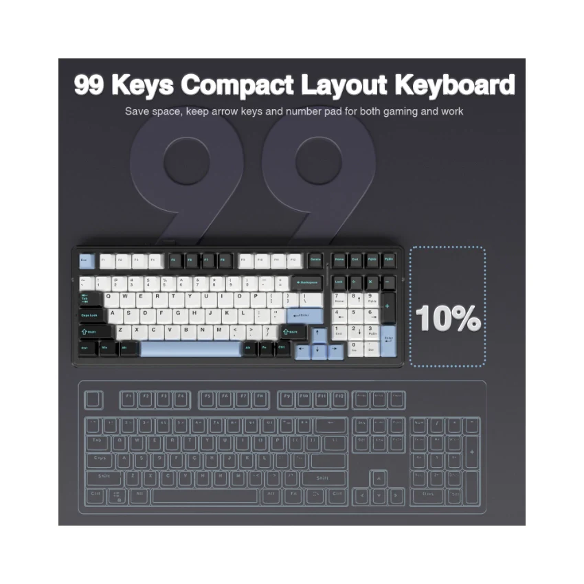 AULA F99 Tri-Mode Mechanical Keyboard👉 Huge Clearance Sale - Image 43