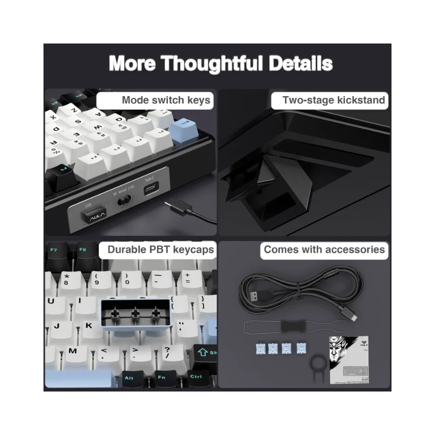 AULA F99 Tri-Mode Mechanical Keyboard👉 Huge Clearance Sale - Image 47