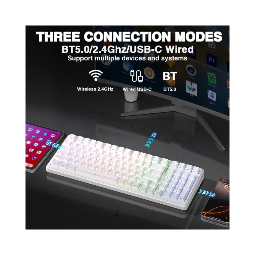 AULA F99 Tri-Mode Mechanical Keyboard👉 Huge Clearance Sale - Image 68