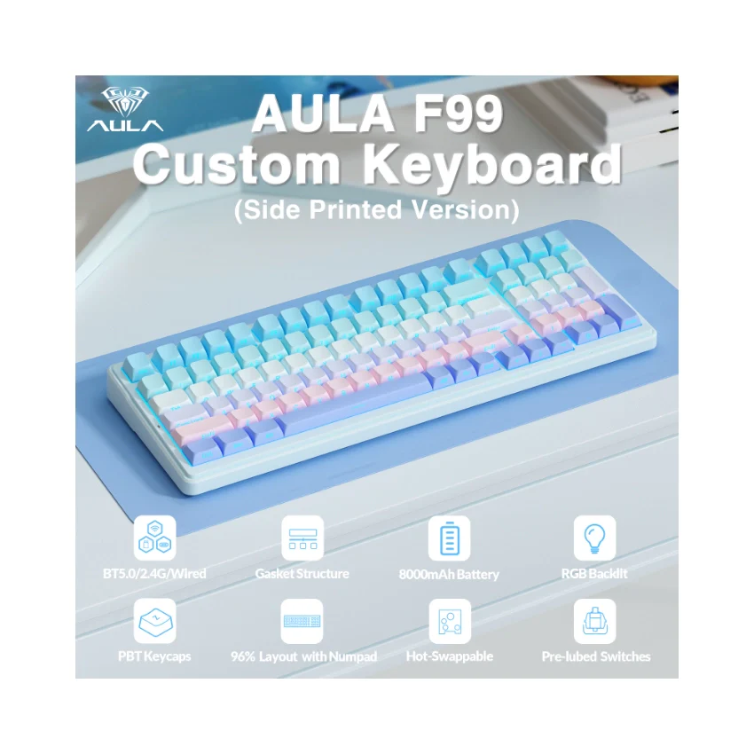 AULA F99 Tri-Mode Mechanical Keyboard👉 Huge Clearance Sale - Image 76
