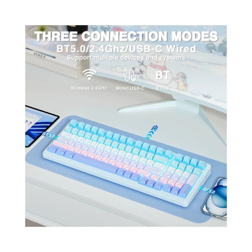 AULA F99 Tri-Mode Mechanical Keyboard👉 Huge Clearance Sale - Image 78