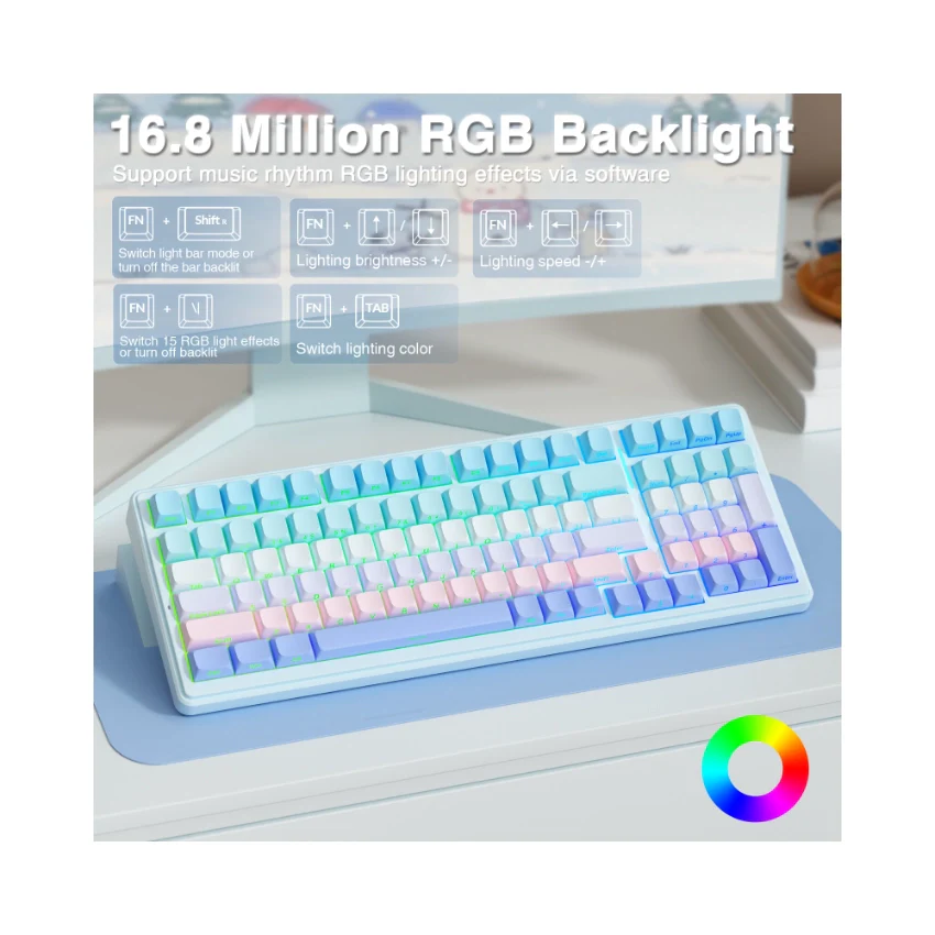 AULA F99 Tri-Mode Mechanical Keyboard👉 Huge Clearance Sale - Image 79
