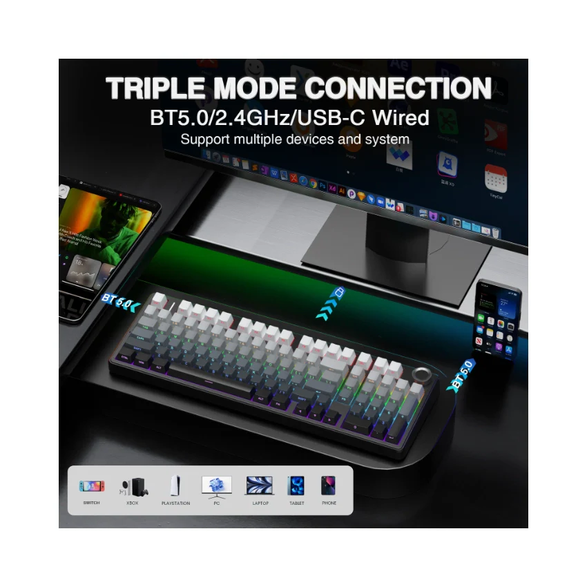 AULA F99 Pro Knob Mechanical Keyboard - Image 33
