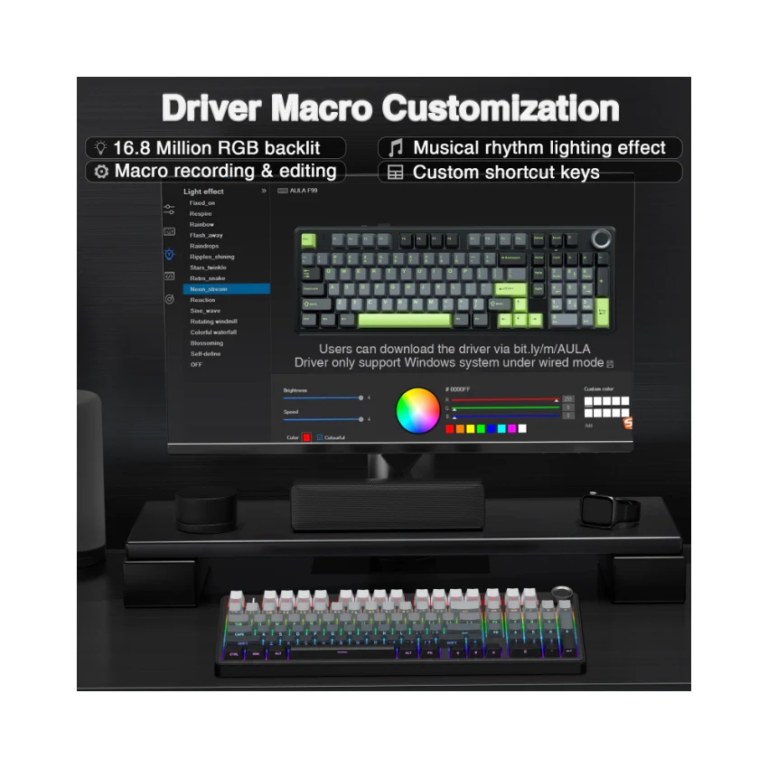 AULA F99 Pro Knob Mechanical Keyboard - Image 36