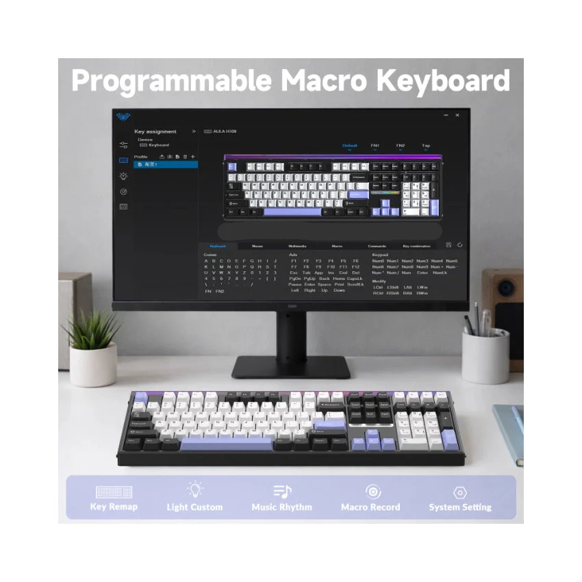 AULA H108 LumioTune Full Size Keyboard - Image 6