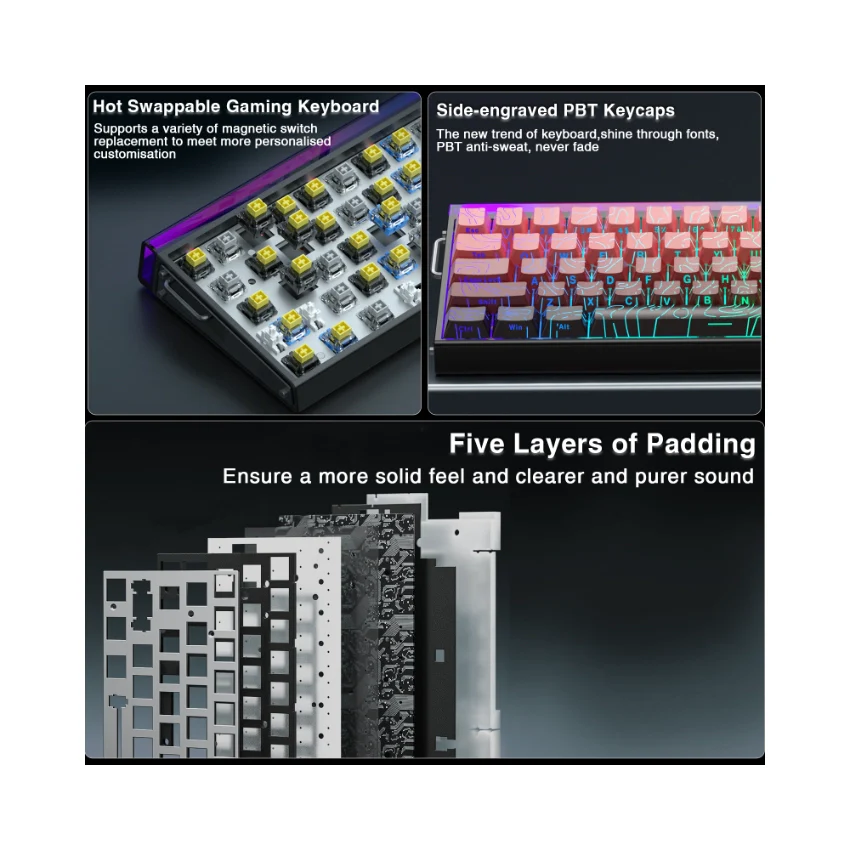 AULA Hero 68 HE Wired Magnetic Keyboard - Image 38