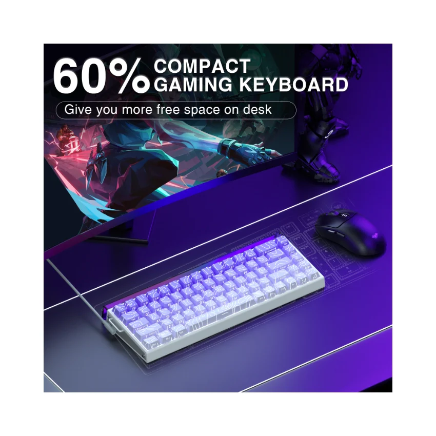 AULA Hero 68 HE Wired Magnetic Keyboard - Image 45