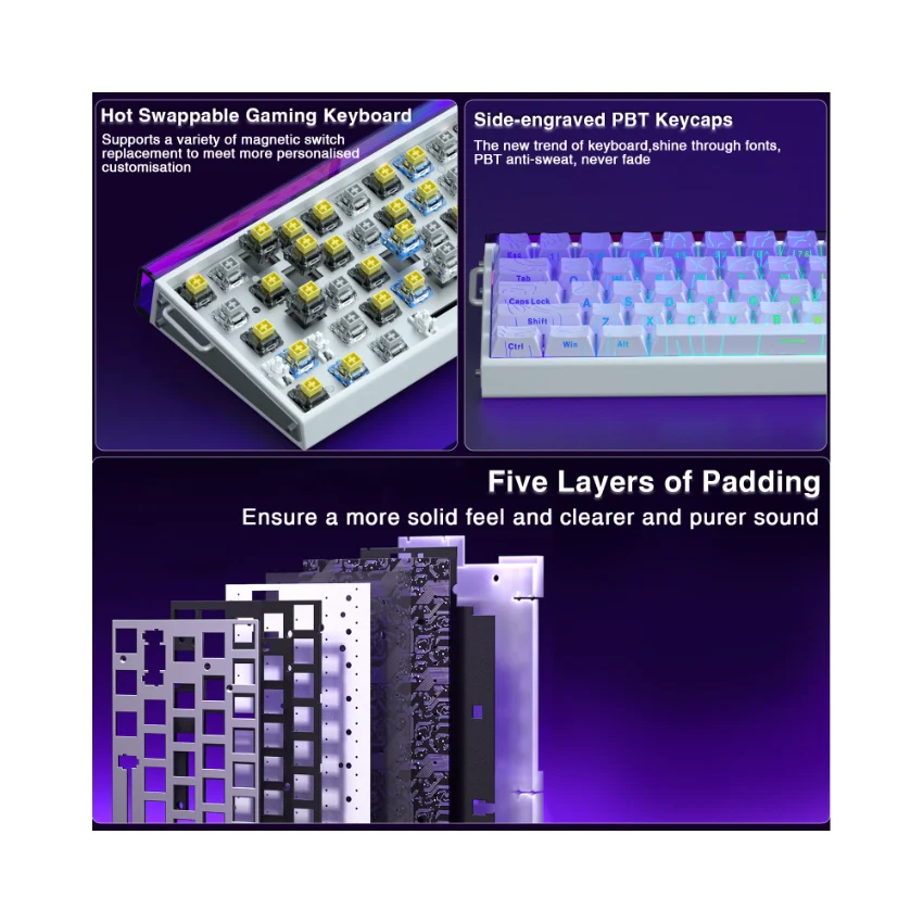 AULA Hero 68 HE Wired Magnetic Keyboard - Image 47
