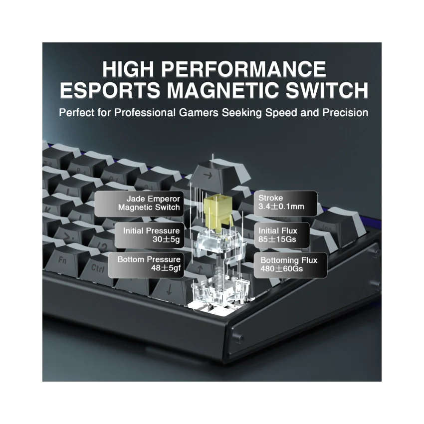 AULA Hero 68 HE Wired Magnetic Keyboard - Image 50