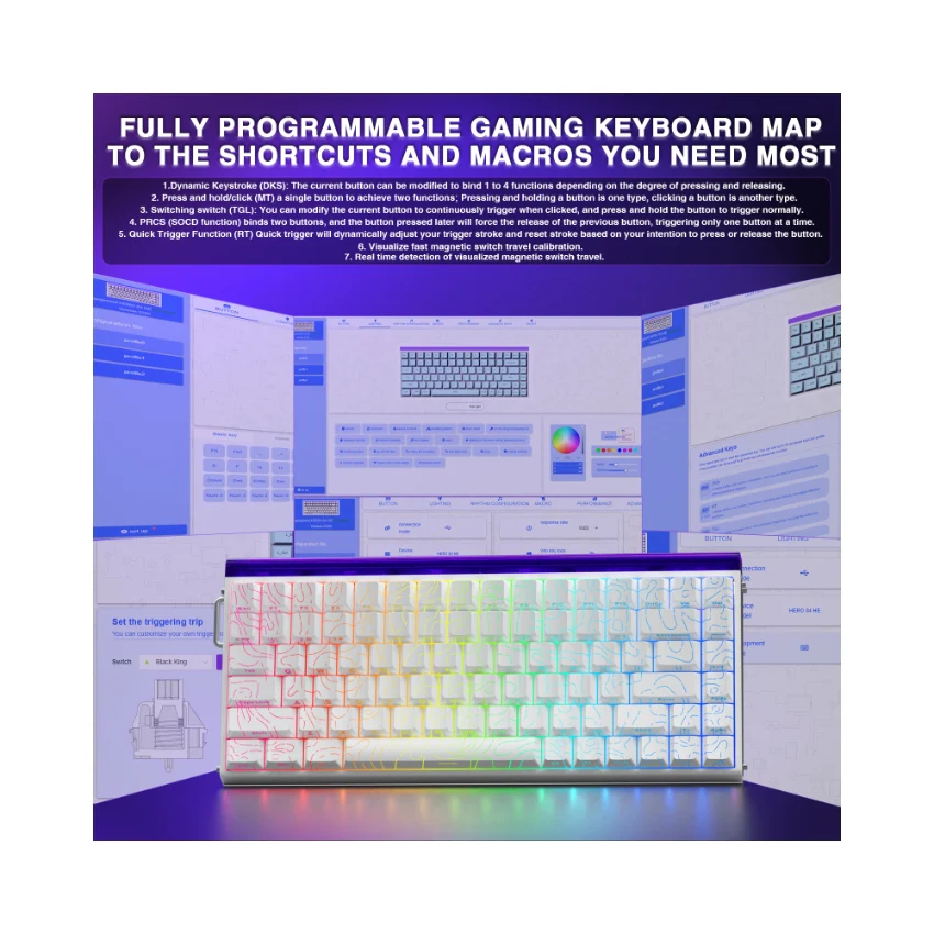 AULA Hero 84 HE Wired Magnetic Keyboard - Image 15
