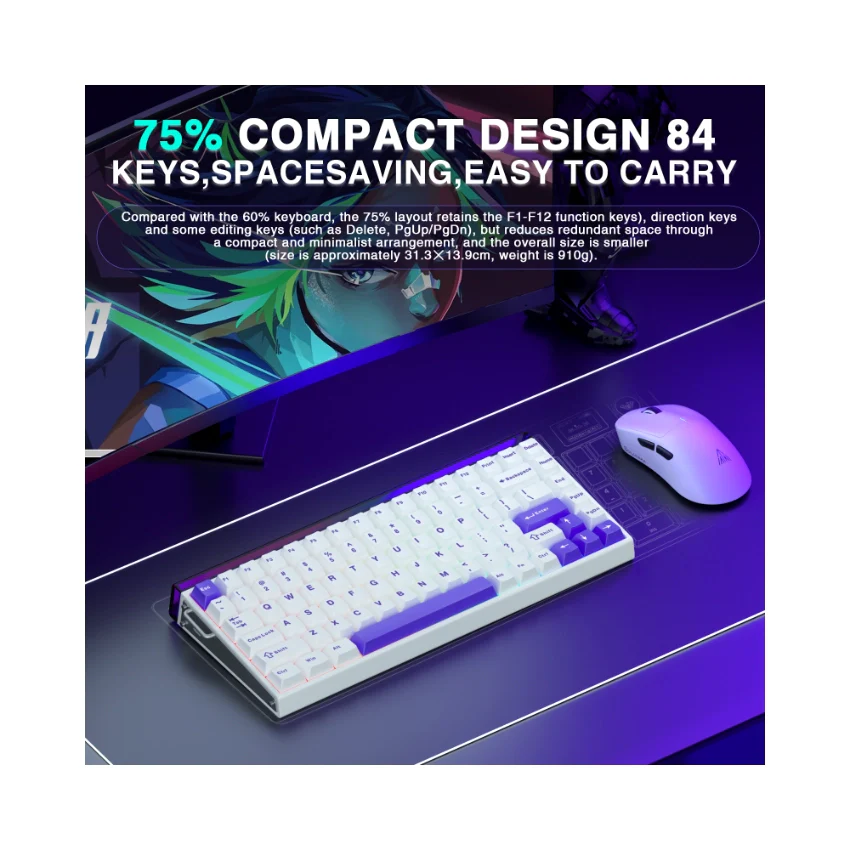 AULA Hero 84 HE Wired Magnetic Keyboard - Image 5
