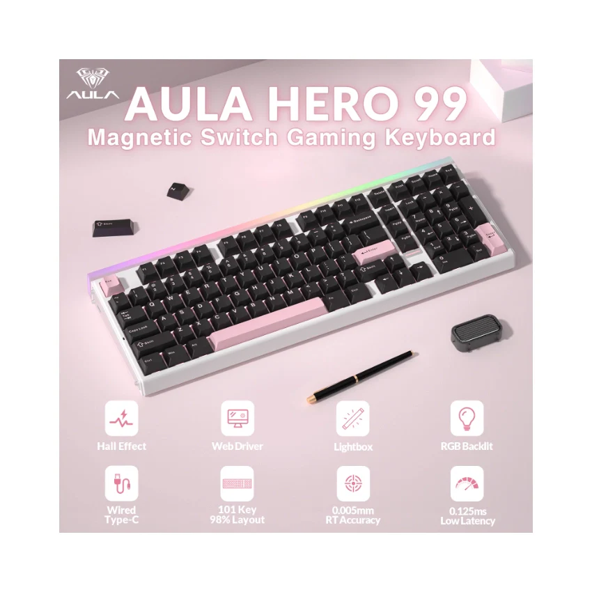 AULA Hero99 Wired Magnetic Gaming Keyboard - Image 23