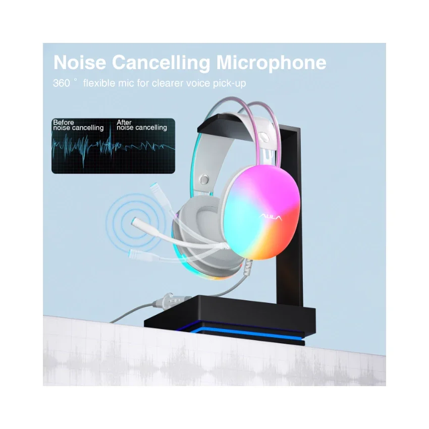 AULA S505 Wired RGB Gaming Headset - Image 4