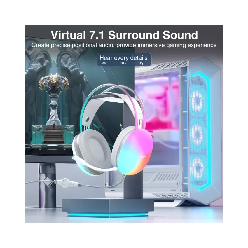 AULA S505 Wired RGB Gaming Headset - Image 6