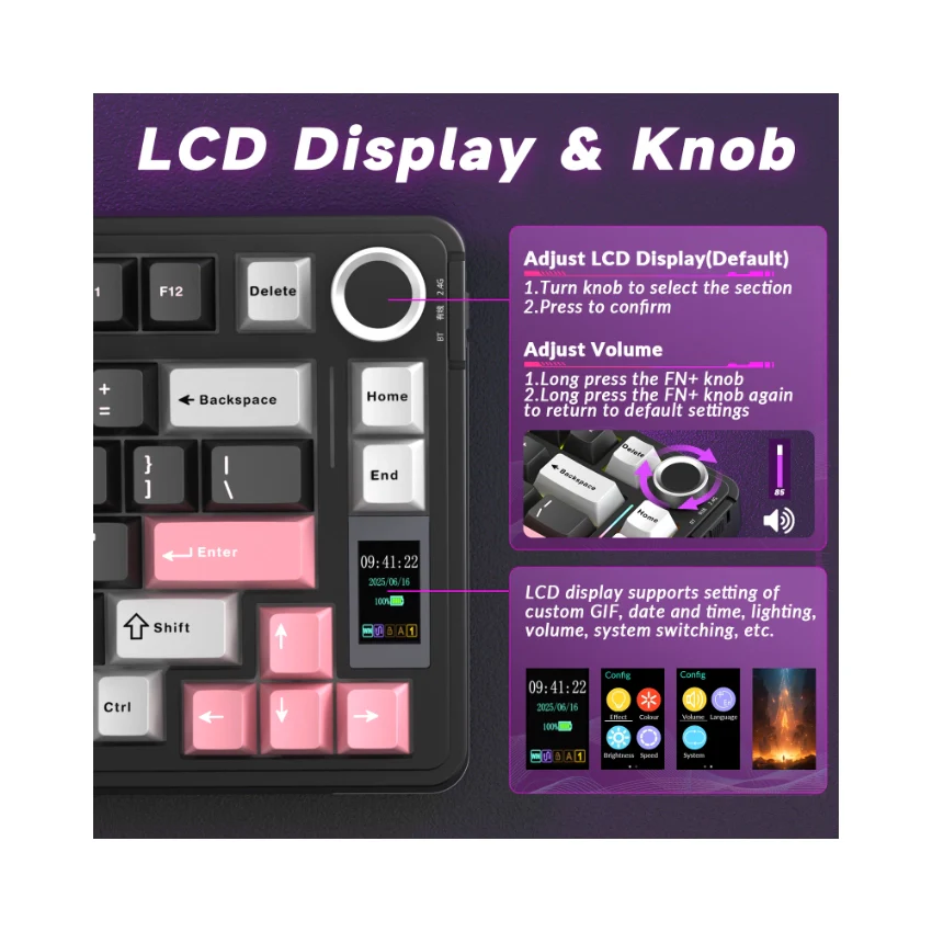 AULA S75 Pro Knob Mechanical Keyboard - Image 31