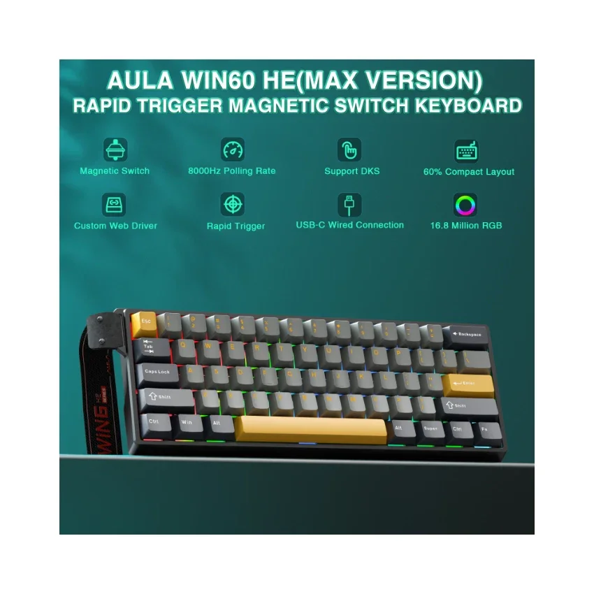 AULA WIN60 HE Wired Magnetic Keyboard - Image 27