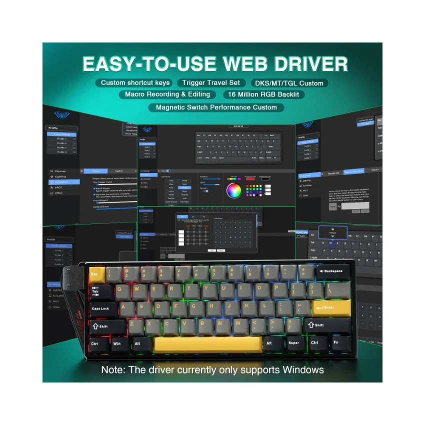 AULA WIN60 HE Wired Magnetic Keyboard - Image 29