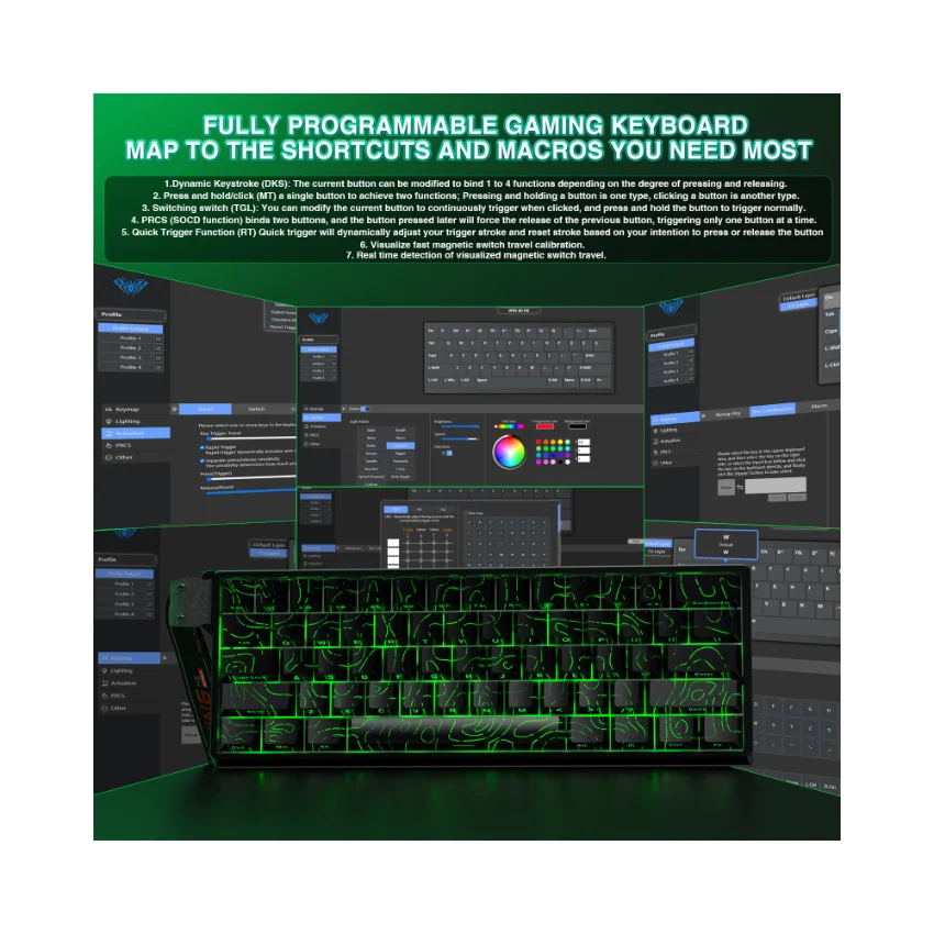 AULA WIN60 HE Wired Magnetic Keyboard - Image 82