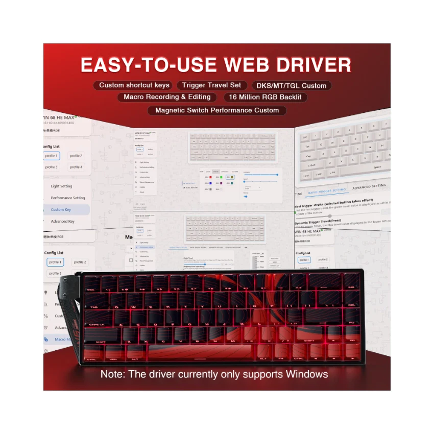 AULA WIN68 HE Wired Magnetic Keyboard - Image 25