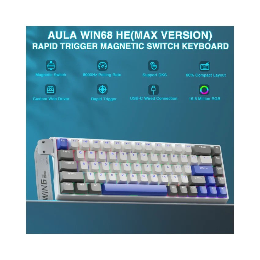 AULA WIN68 HE Wired Magnetic Keyboard - Image 37