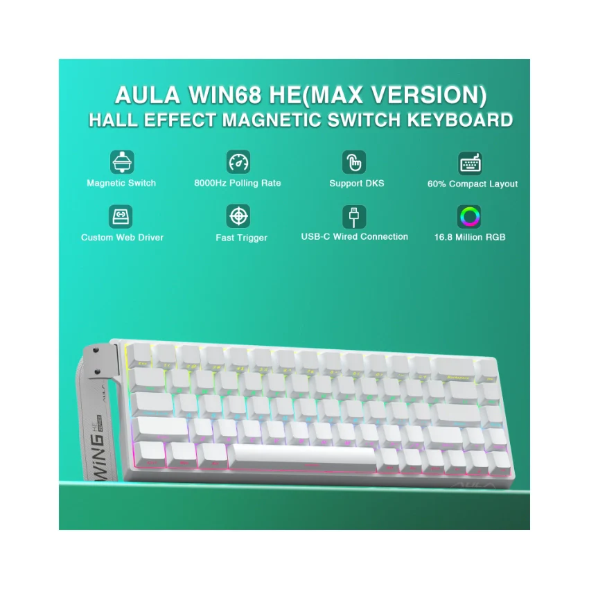 AULA WIN68 HE Wired Magnetic Keyboard - Image 45