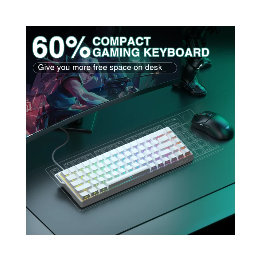 AULA WIN68 HE Wired Magnetic Keyboard - Image 48