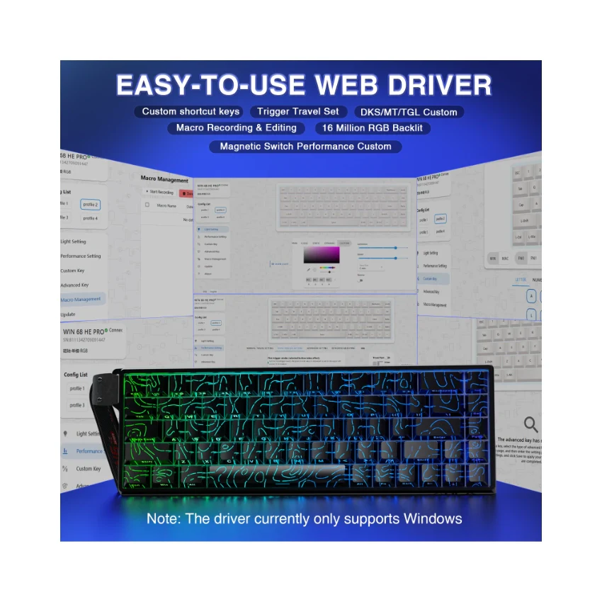 AULA WIN68 HE Wired Magnetic Keyboard - Image 64